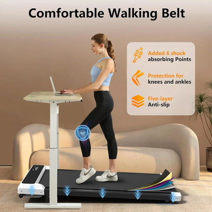Walking Pad with Incline, Walking Pad Treadmill 2 in 1 Walking Pad for Walking and Jogging, 2.5HP Compact Treadmill for Home Office with Remote Control, LED Display